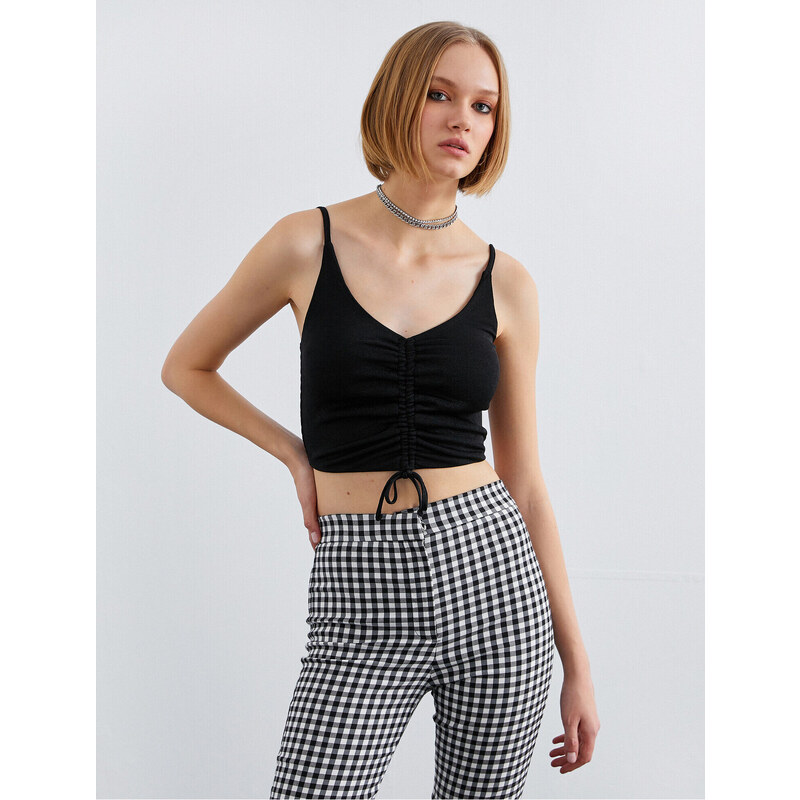 Koton Strapless Crop Top