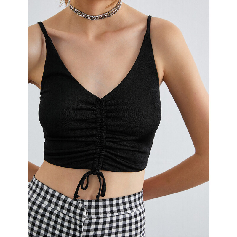 Koton Strapless Crop Top