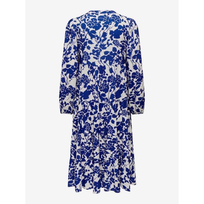 Modré dámské vzorované midi šaty ONLY Milana - Dámské