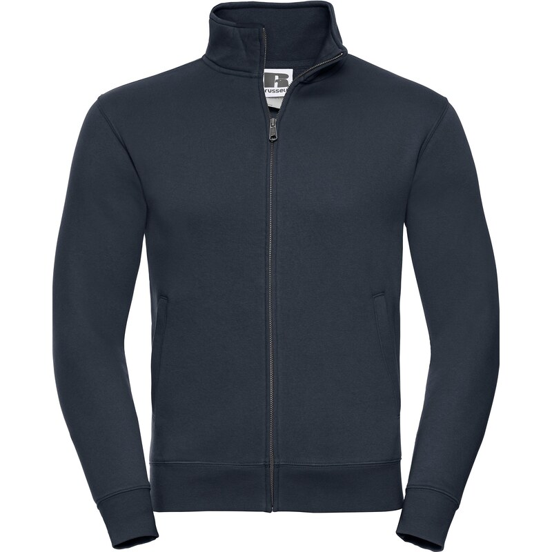 RUSSELL Men's Zip Up Sweatshirt - Authentic R267M 80% Plain Ring-Spun Cotton 20% Polyester (Three-Layer Fabric) 280g