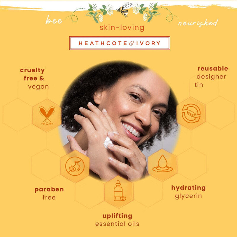 Heathcote & Ivory Ltd. HEATHCOTE & IVORY Krém na ruce v plechovce Busy Bees - Pomerančový květ & Med