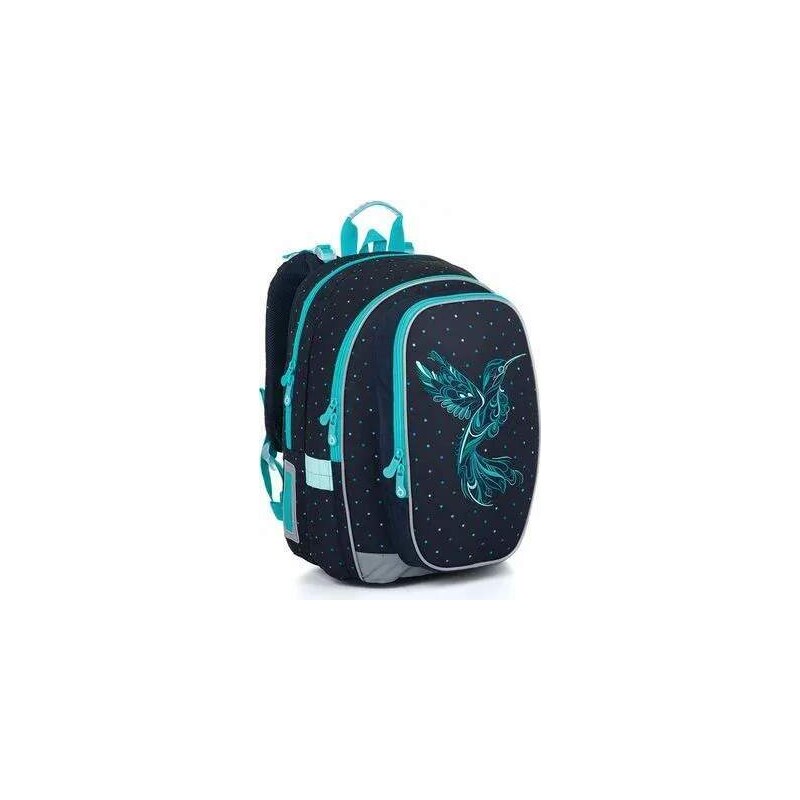 TOPGAL Školní batoh s výšivkou kolibříka MIRA 24009