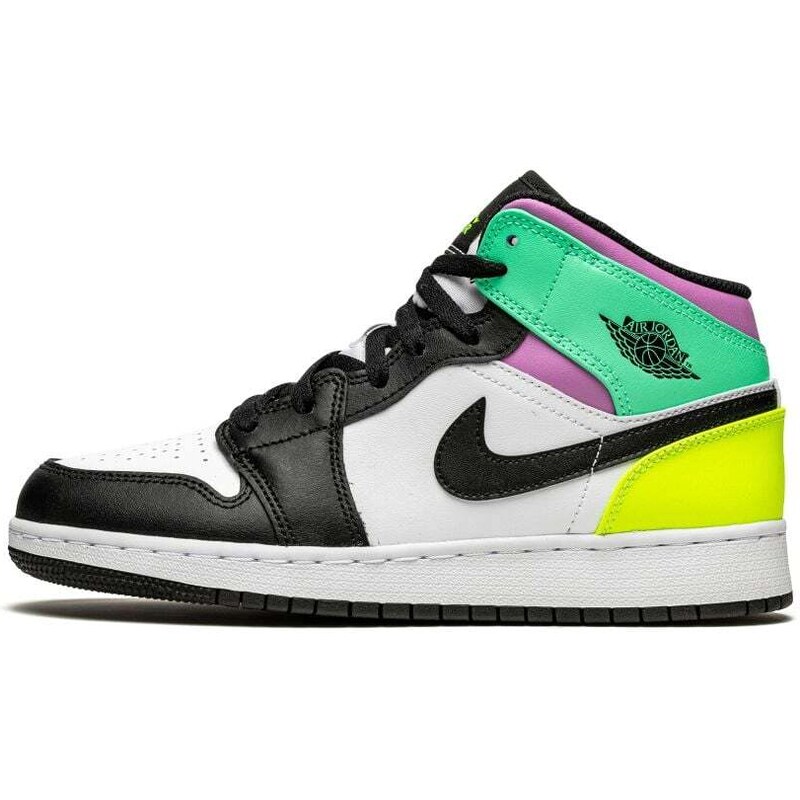 Jordan 1 Mid Pastel Black Toe (GS)