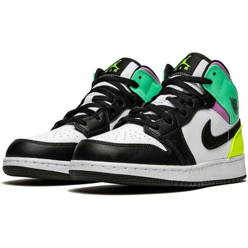 Jordan 1 Mid Pastel Black Toe (GS)