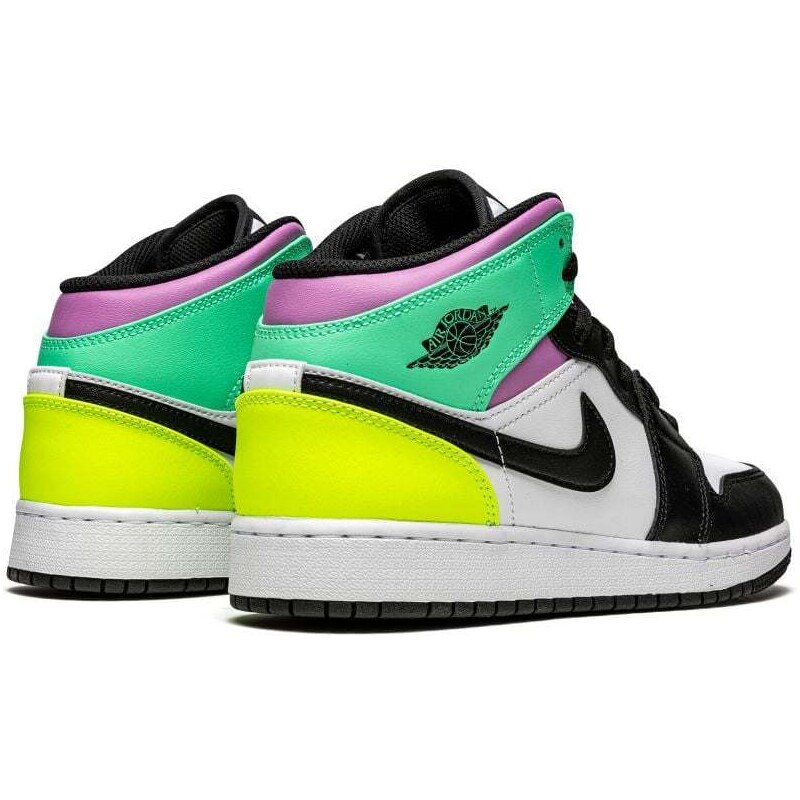 Jordan 1 Mid Pastel Black Toe (GS)