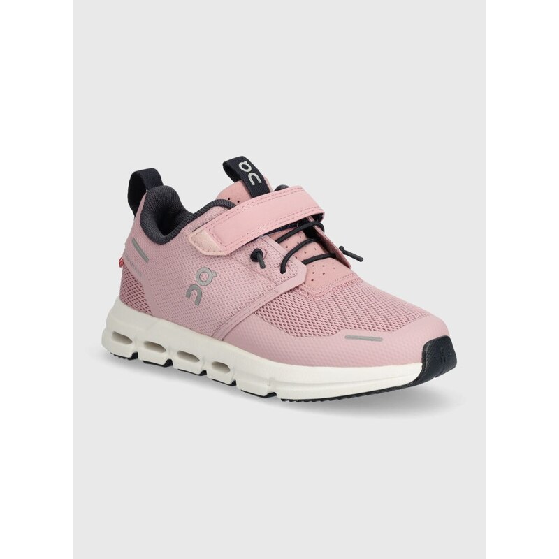 Dětské sneakers boty On-running CLOUD PLAY růžová barva