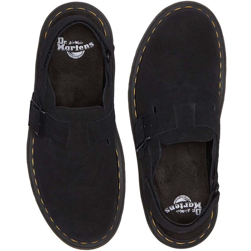 Semišové sandály Dr. Martens Jorge II pánské, černá barva, DM31563001