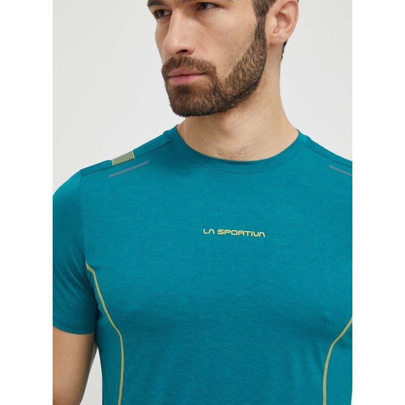 Sportovní triko LA Sportiva Tracer zelená barva, s potiskem, P71733733