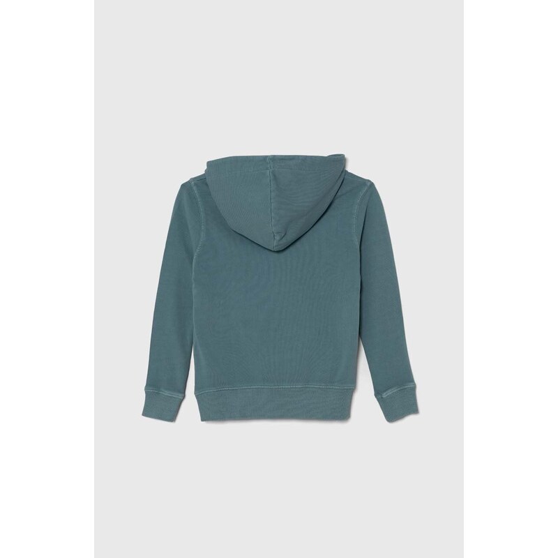 Dětská bavlněná mikina Pepe Jeans NEW DAVIDE HOODIE s kapucí, s potiskem