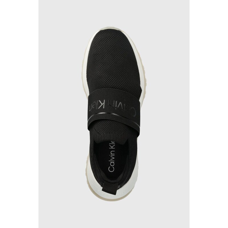 Sneakers boty Calvin Klein RUNNER SLIP ON HE MESH černá barva, HW0HW01896