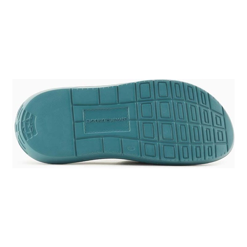 Pantofle Emporio Armani pánské, tyrkysová barva, X4P134 XD405 01790