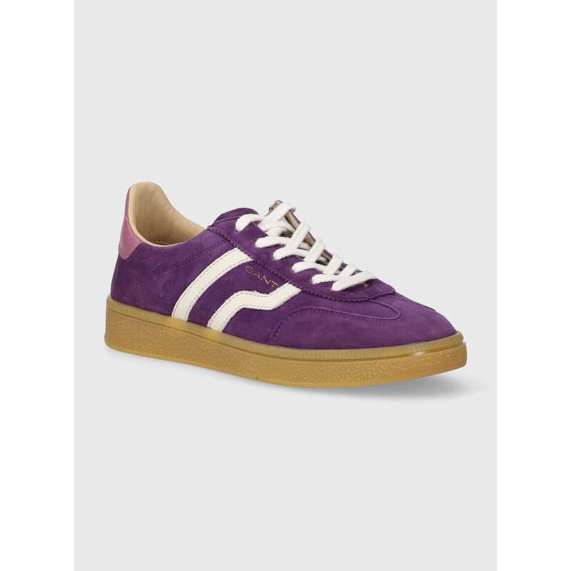 Semišové sneakers boty Gant Cuzima fialová barva, 28533550.G507