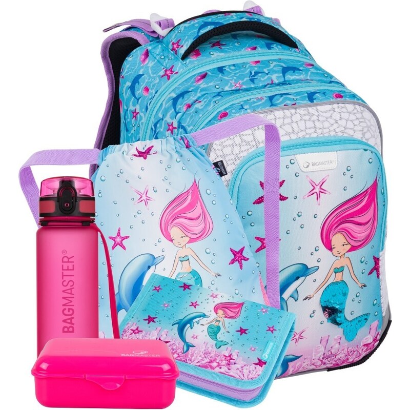 Bagmaster LUMI 24 A velký školní set pro prvňáčky – mořská panna