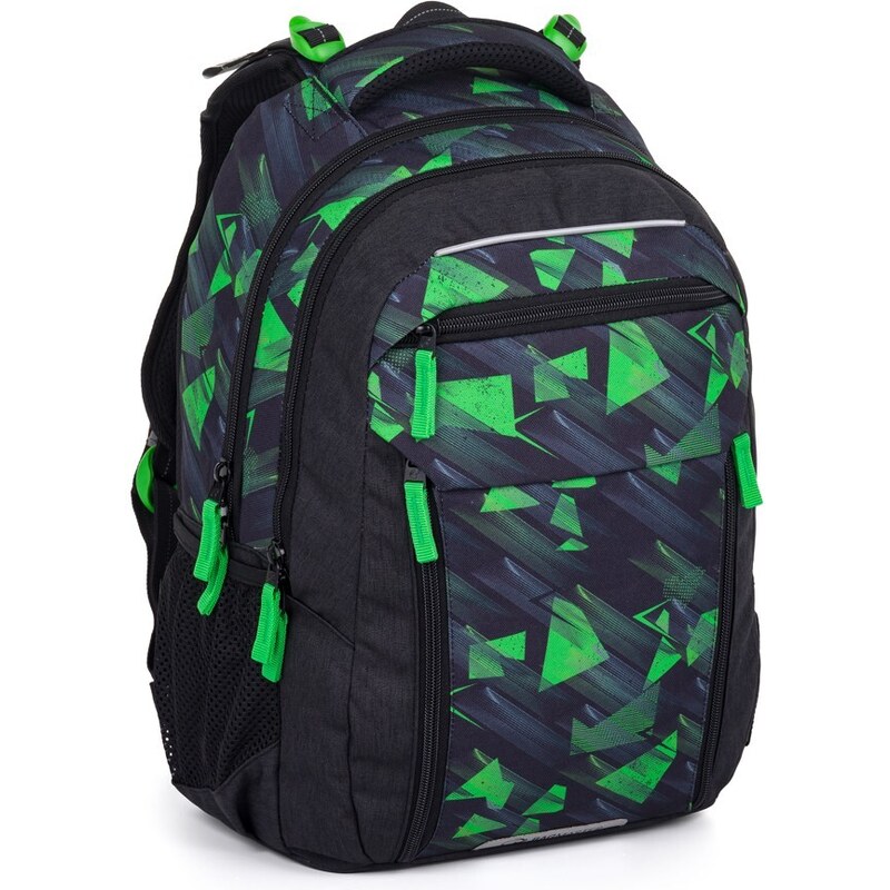 Bagmaster PORTO 24 A školní batoh – černo-zelený