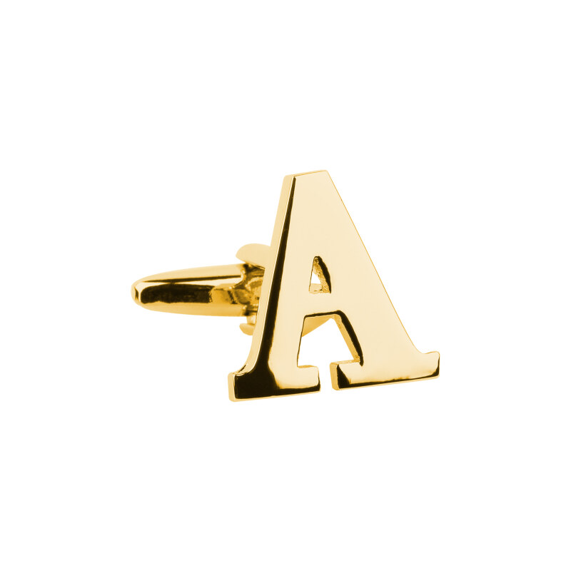 BUBIBUBI Manžetový knoflíček zlaté písmeno A