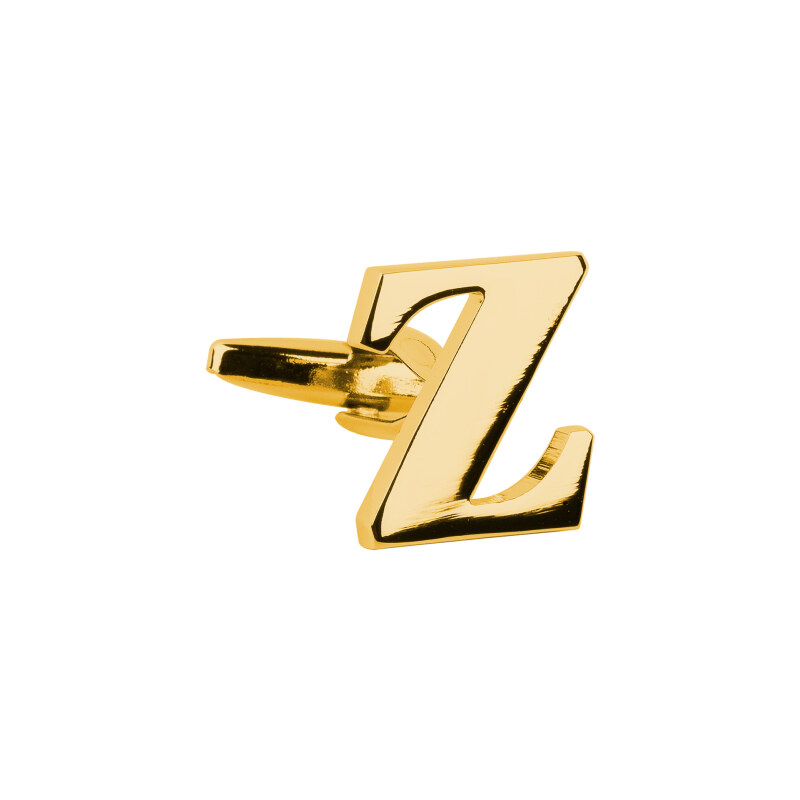 BUBIBUBI Manžetový knoflíček zlaté písmeno Z