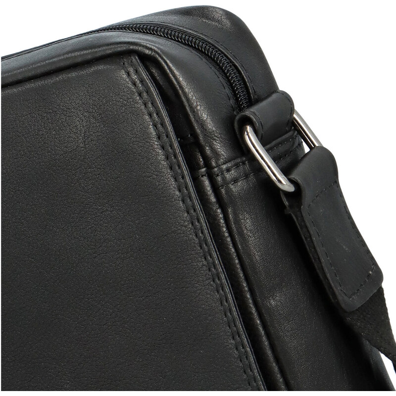 Pánská kožená taška černá - SendiDesign Merlim A černá