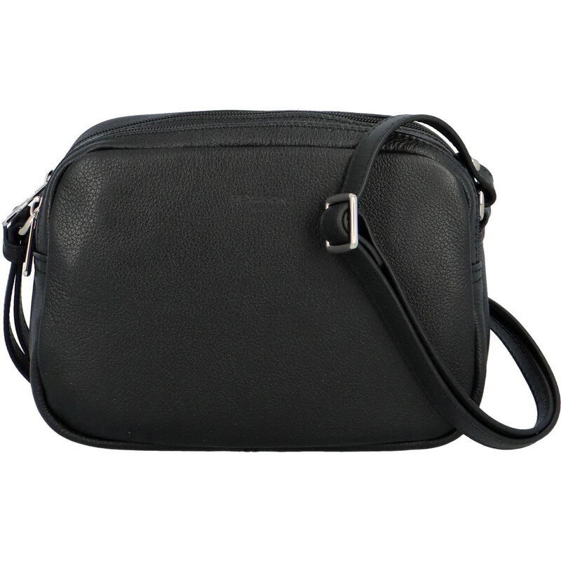 Dámská kožená crossbody kabelka černá - Hexagona Vilia černá 90761666