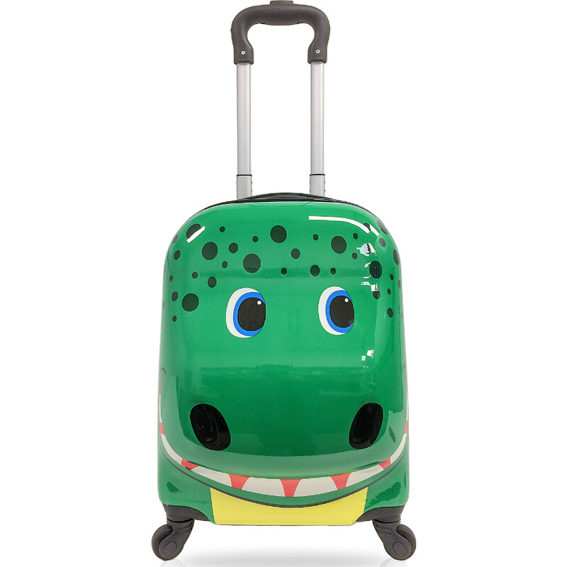 Dětský kufr Tucci Kids Dino 28 L - zelený