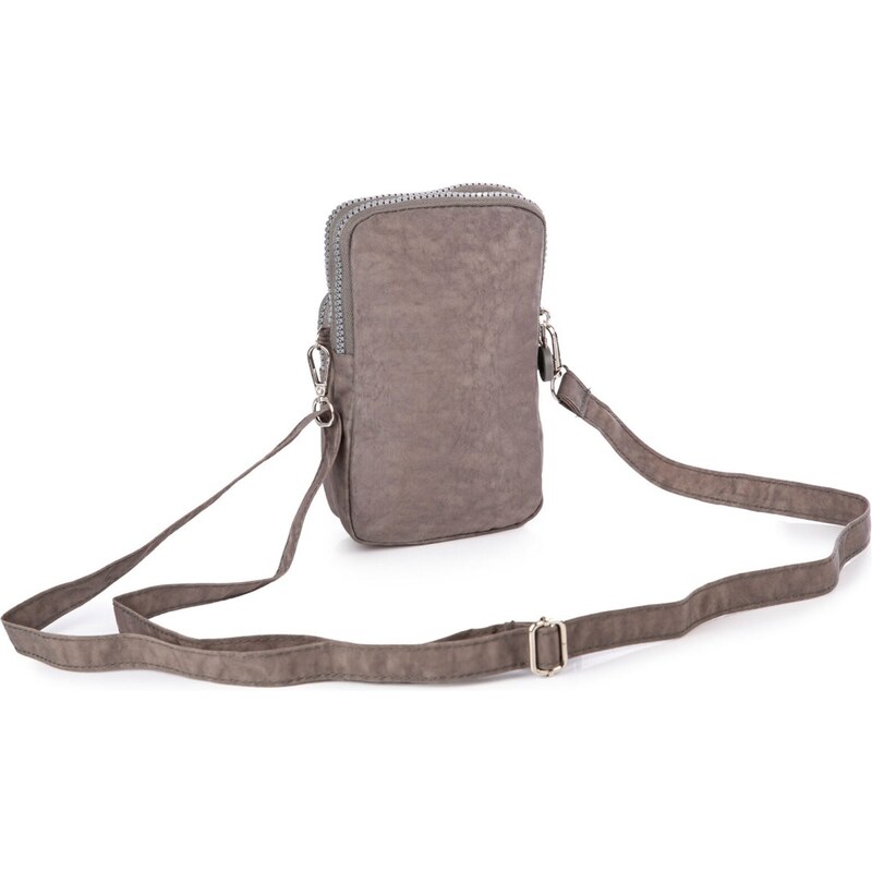Bag Street Mini kabelka na mobil přes rameno šedá 2248