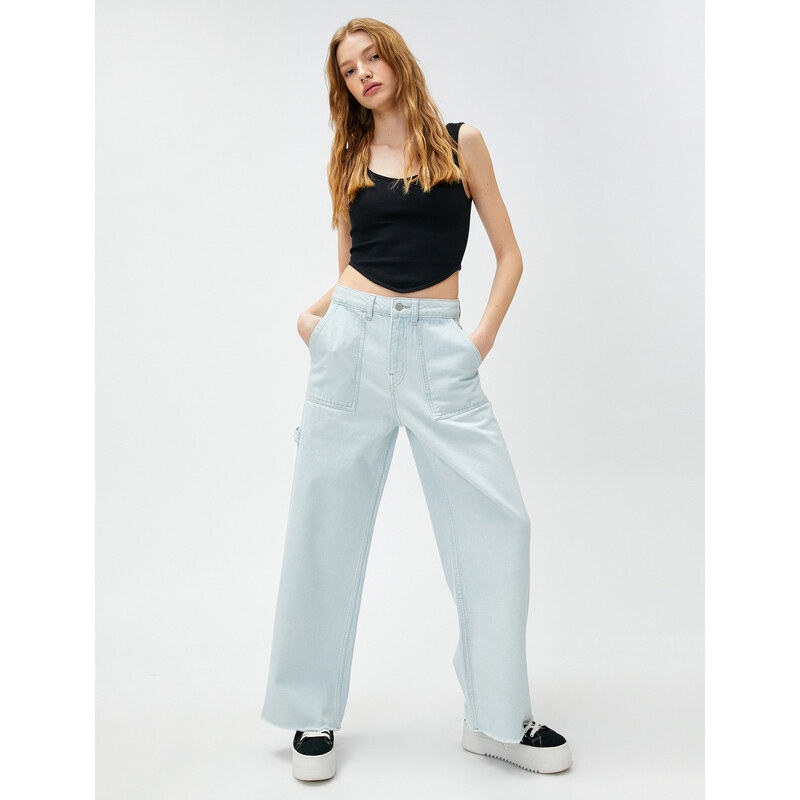 Koton Straight Leg Jeans High Waisted Jeans - Eve Jeans