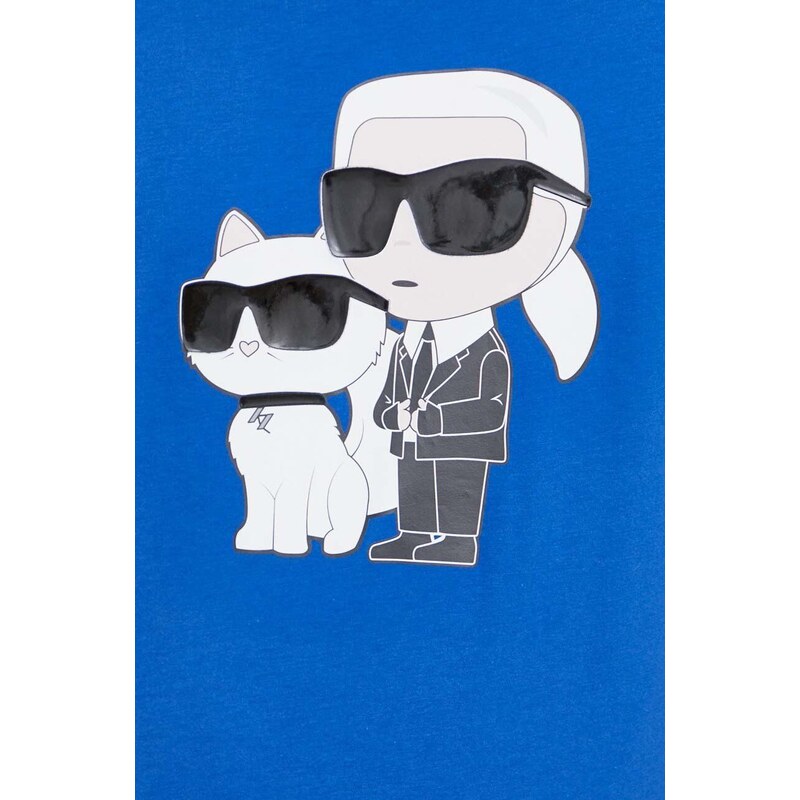 Bavlněné tričko Karl Lagerfeld s potiskem