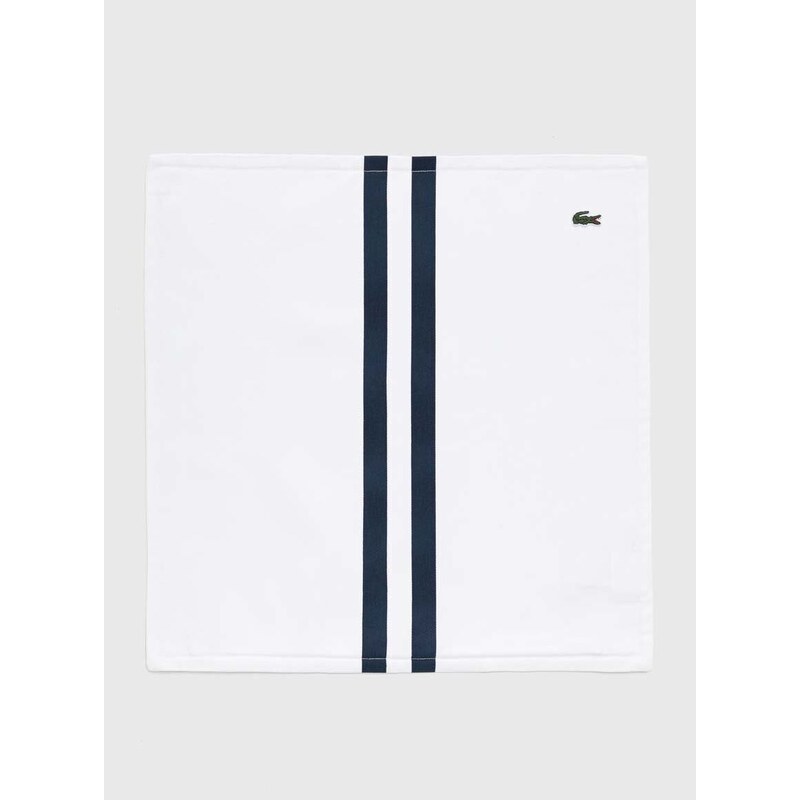 Bavlněný povlak na polštář Lacoste L Ruban Blanc 45 x 45 cm