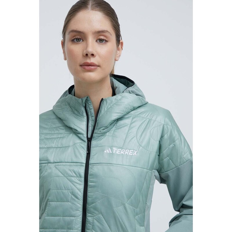 Sportovní bunda adidas TERREX Xperior Varilite Hybrid PrimaLoft zelená barva, IP1469