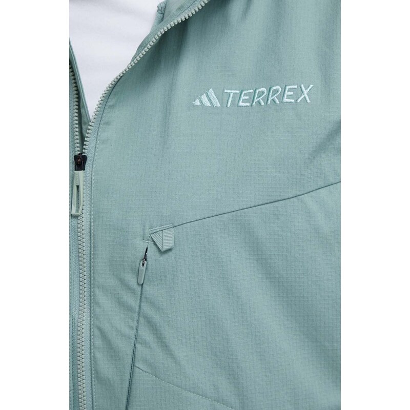 Větrovka adidas TERREX Xploric zelená barva, IN4629