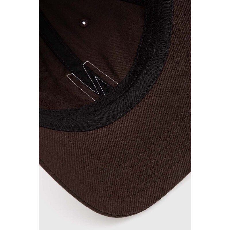 Bavlněná baseballová čepice Norse Projects Felt N Twill Sports Cap hnědá barva, s aplikací, N80.0128.2022