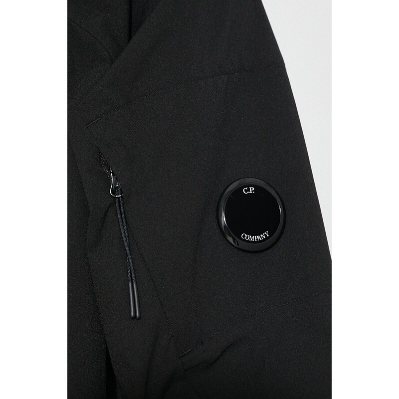 Bunda C.P. Company Pro-Tek Hooded pánská, černá barva, přechodná, oversize, 16CMOW403A004117A