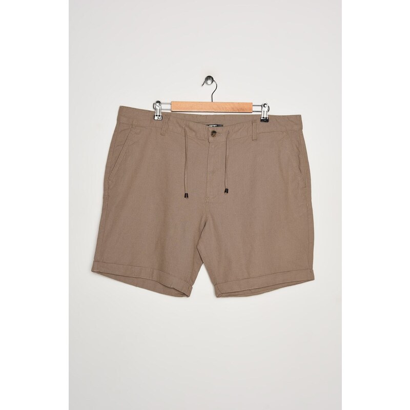 Koton Men's Brown Cotton Shorts