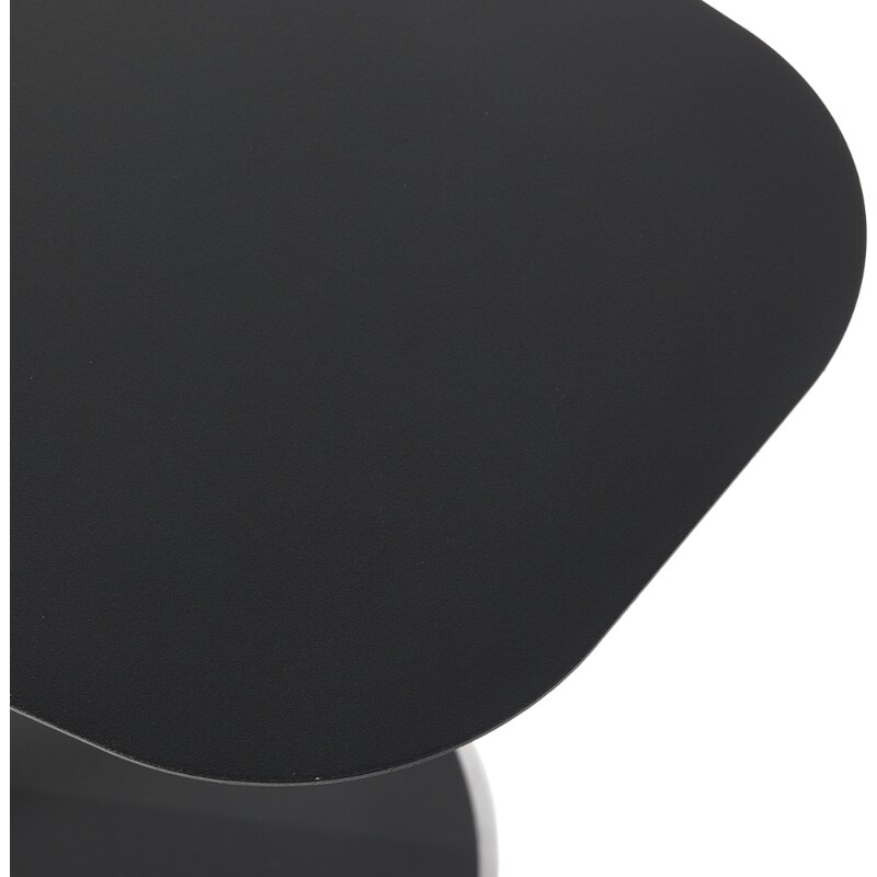 Hoorns Černý kovový odkládací stolek Lidia 50 x 38 cm