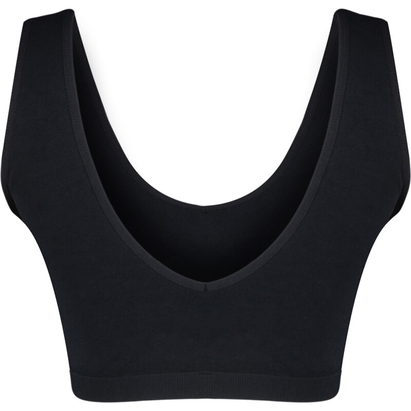 Trendyol Black Seamless/Seamless Support/Shaping Knitted Sports Bra