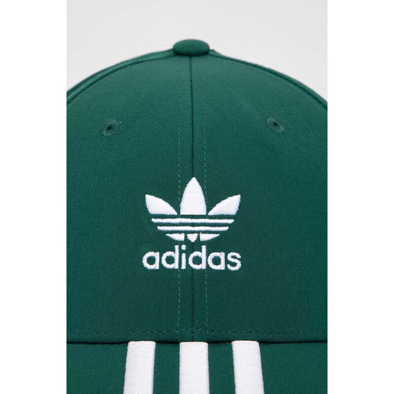 Kšiltovka adidas Originals zelená barva, s aplikací, IS1627
