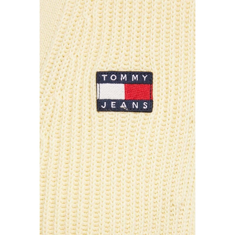 Bavlněný kardigan Tommy Jeans tmavomodrá barva