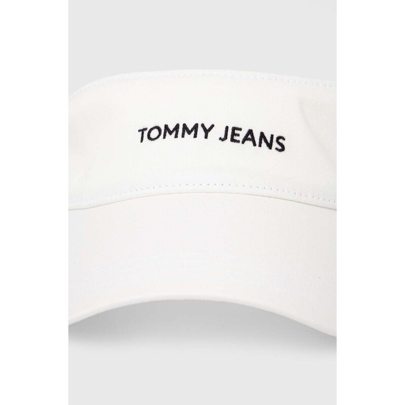 Kšilt Tommy Jeans bílá barva, s potiskem