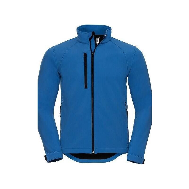 Modrá pánská bunda Soft Shell Russell