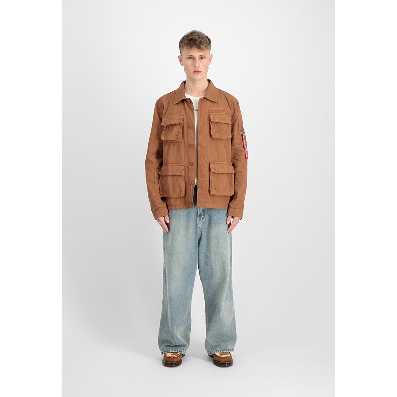 Alpha Industries blůza Ripstop Cargo Overshirt hazel brown 90752877