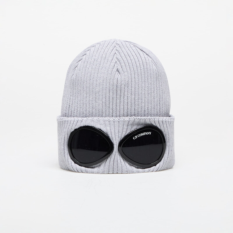 Čepice C.P. Company Cotton Goggle Beanie Grey Melange