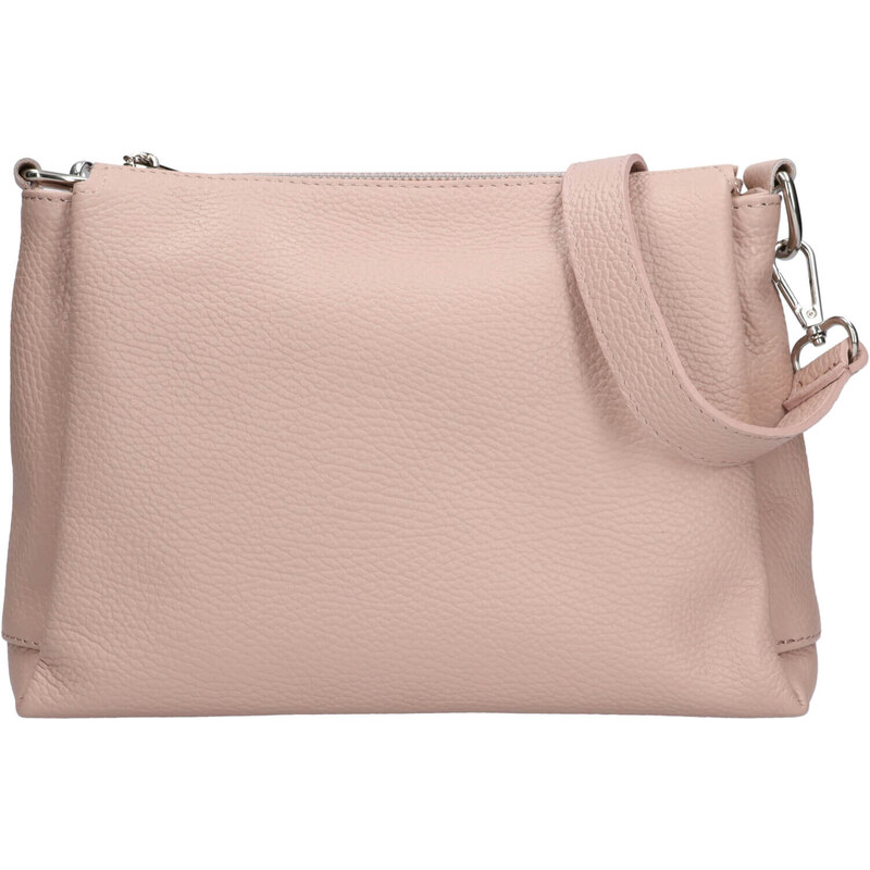 Dámská kožená crossbody kabelka Italia Tamara - světle růžová 115018327