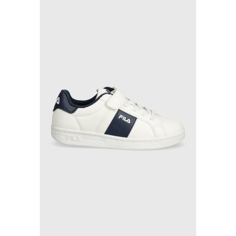 Dětské sneakers boty Fila CROSSCOURT LINE velcro tmavomodrá barva