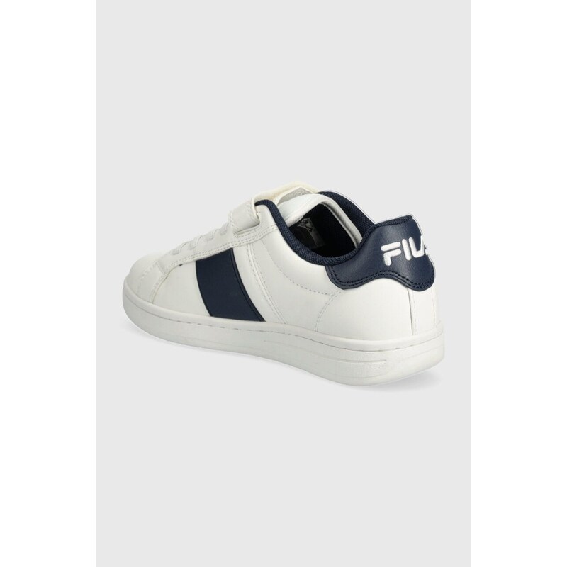 Dětské sneakers boty Fila CROSSCOURT LINE velcro tmavomodrá barva