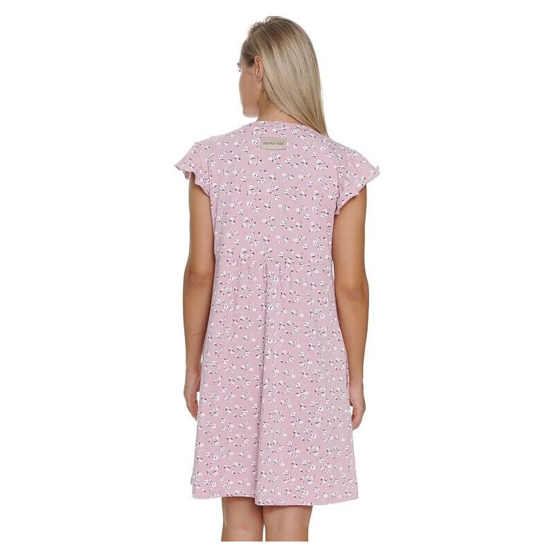 DN Nightwear Mateřská noční košile Daisy Flowers růžová