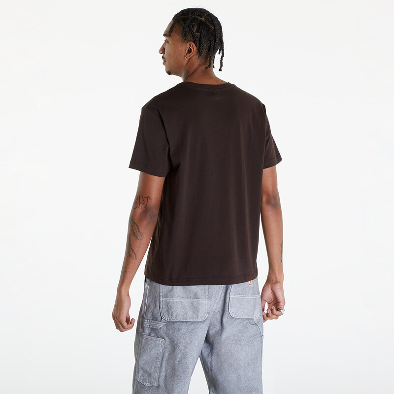 Pánské tričko Dime Classic Small Logo T-Shirt Deep Brown