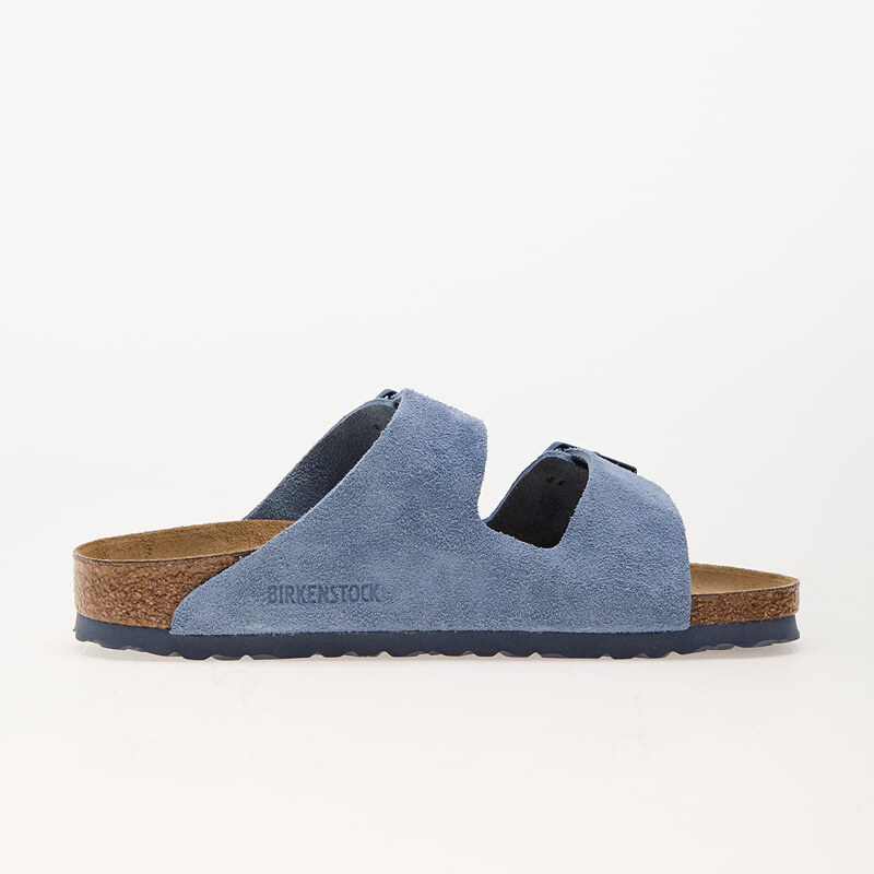 Pánské pantofle Birkenstock Arizona Suede Leather Elemental Blue