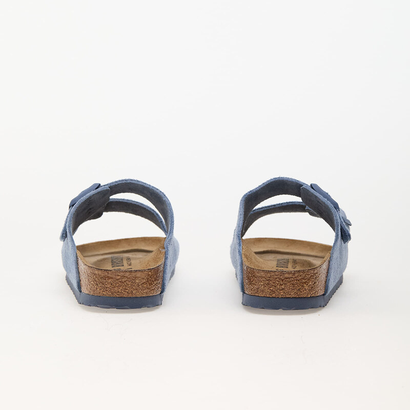 Pánské pantofle Birkenstock Arizona Suede Leather Elemental Blue