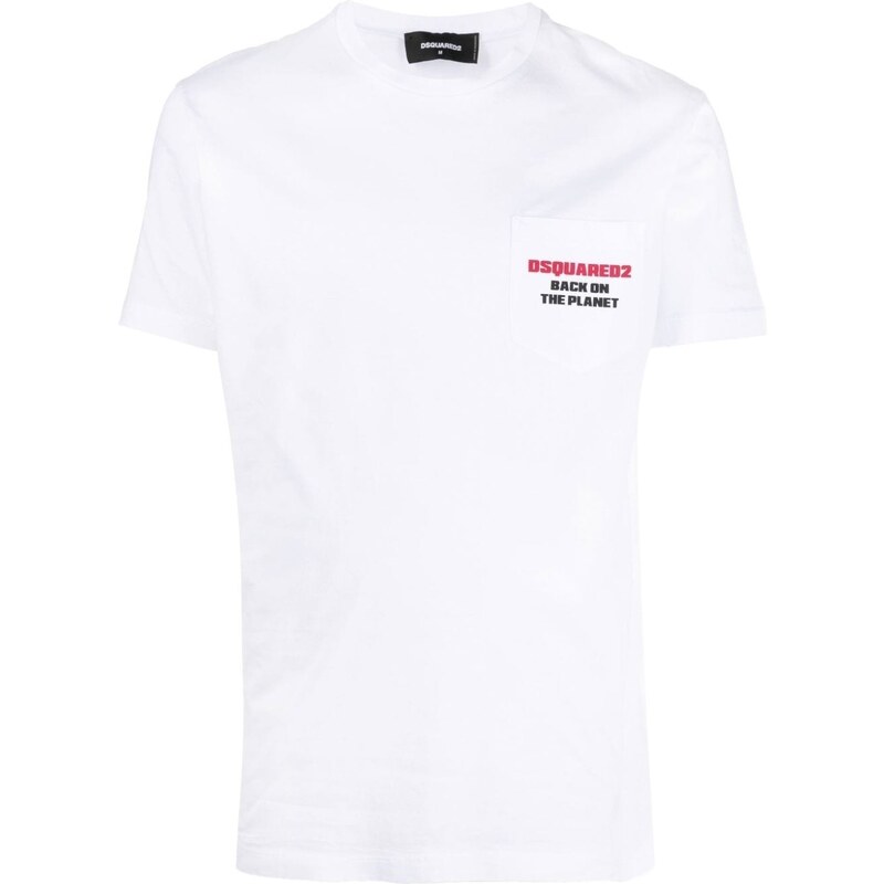 DSQUARED2 "Back On The Planet" White tričko