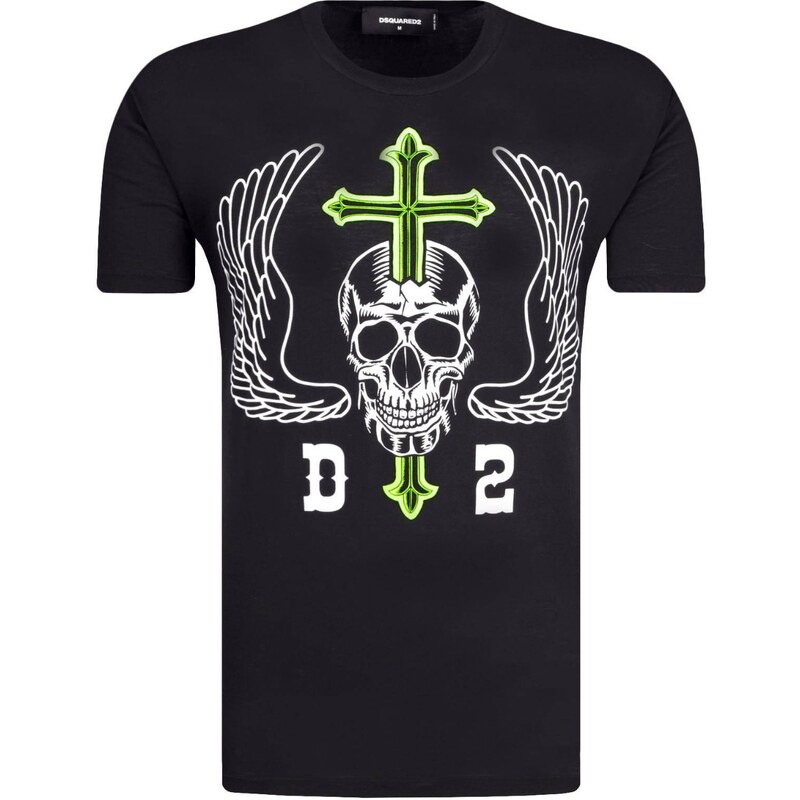 DSQUARED2 Skull Black tričko