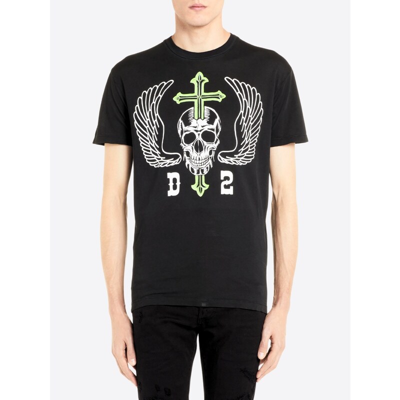 DSQUARED2 Skull Black tričko